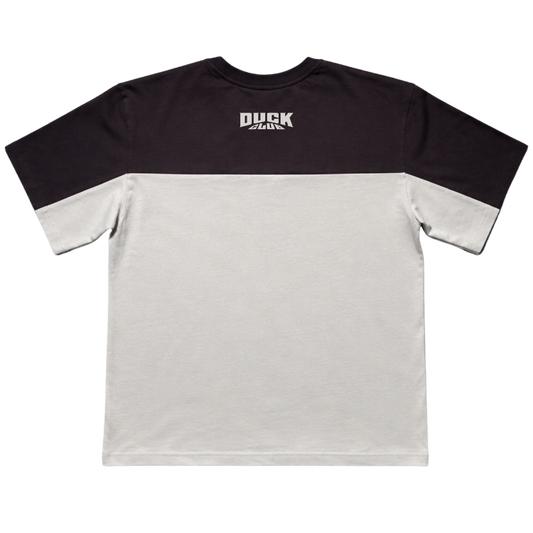 DCK DOUBLE T-SHIRT — BROWN-CREAM