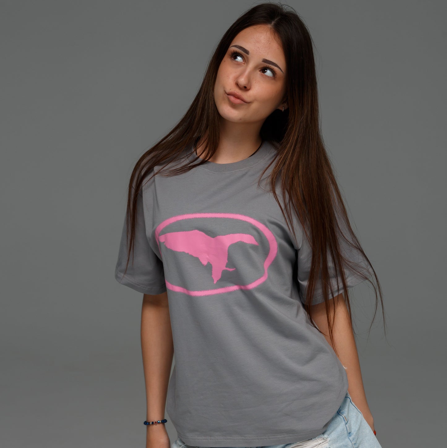 DUCK CLUB T-SHIRT — GRAY