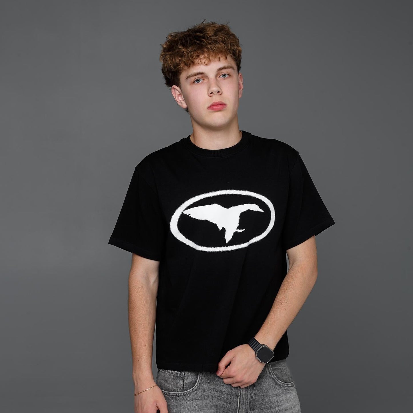 DUCK CLUB T-SHIRT - BLACK