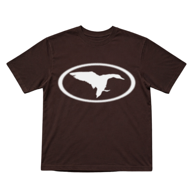 DUCK CLUB T-SHIRT — BROWN
