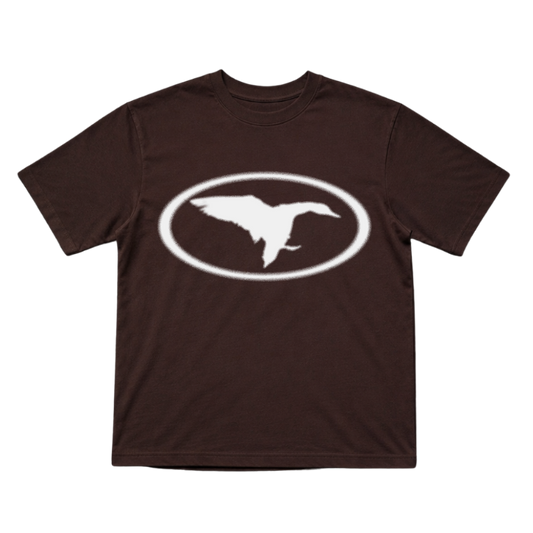 DUCK CLUB T-SHIRT — BROWN