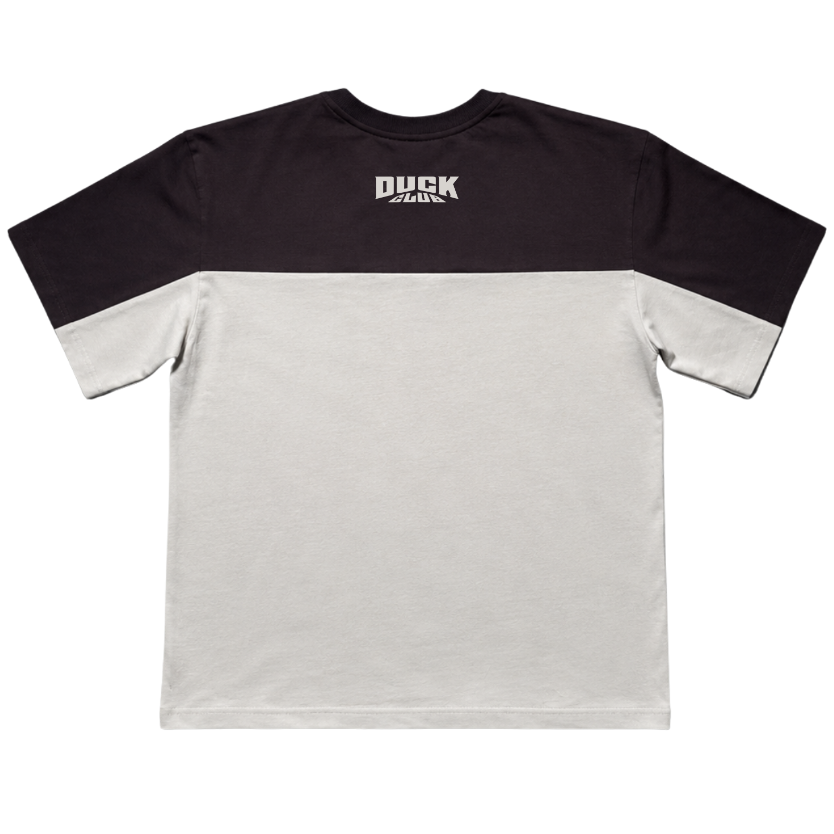 DCK DOUBLE T-SHIRT — BROWN-CREAM