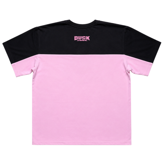 DCK DOUBLE T-SHIRT — BLACK-PINK