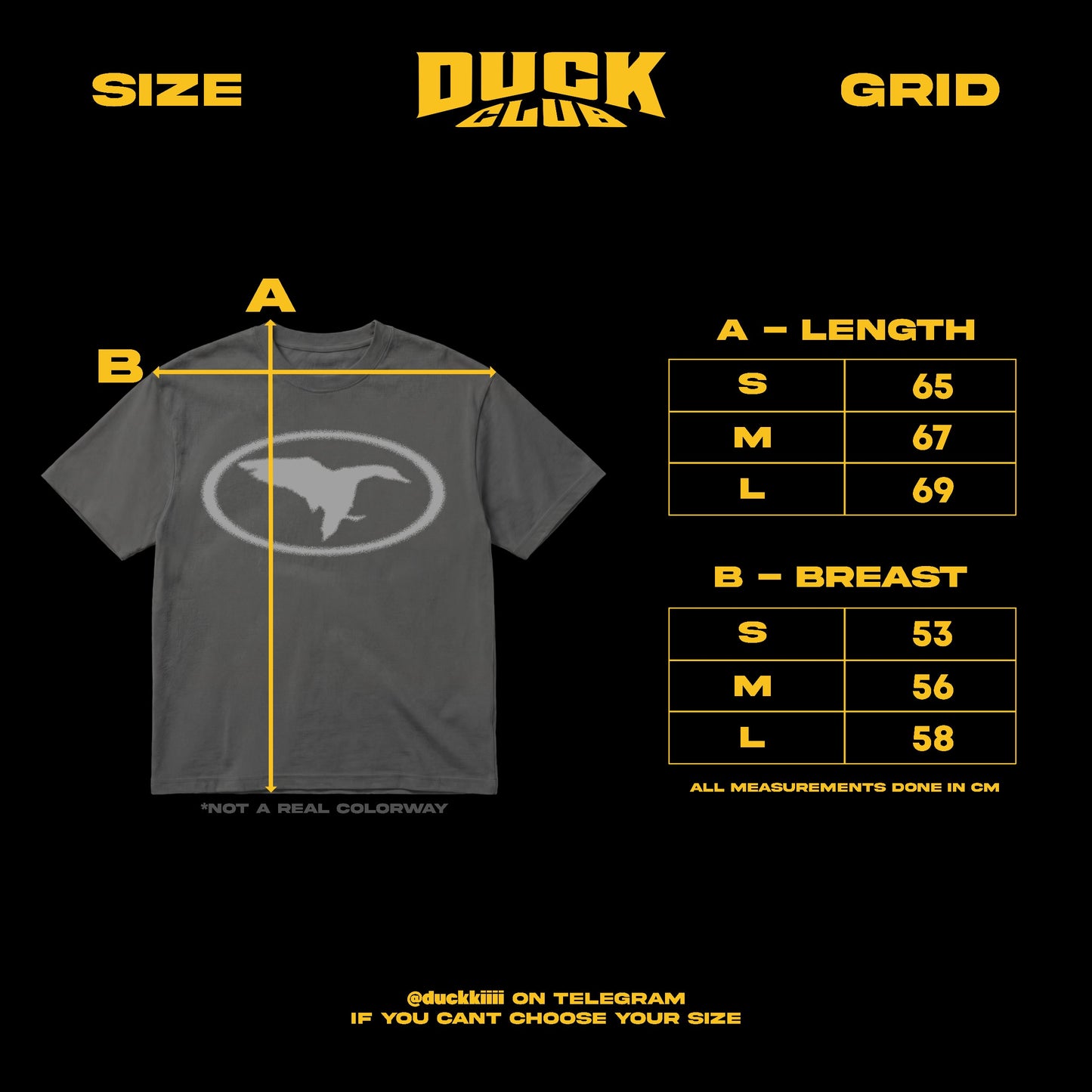 DUCK CLUB T-SHIRT - BLACK