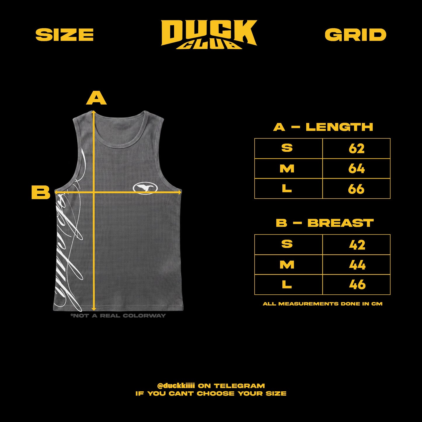 DUCK CLUB TANK-TOP - BLACK