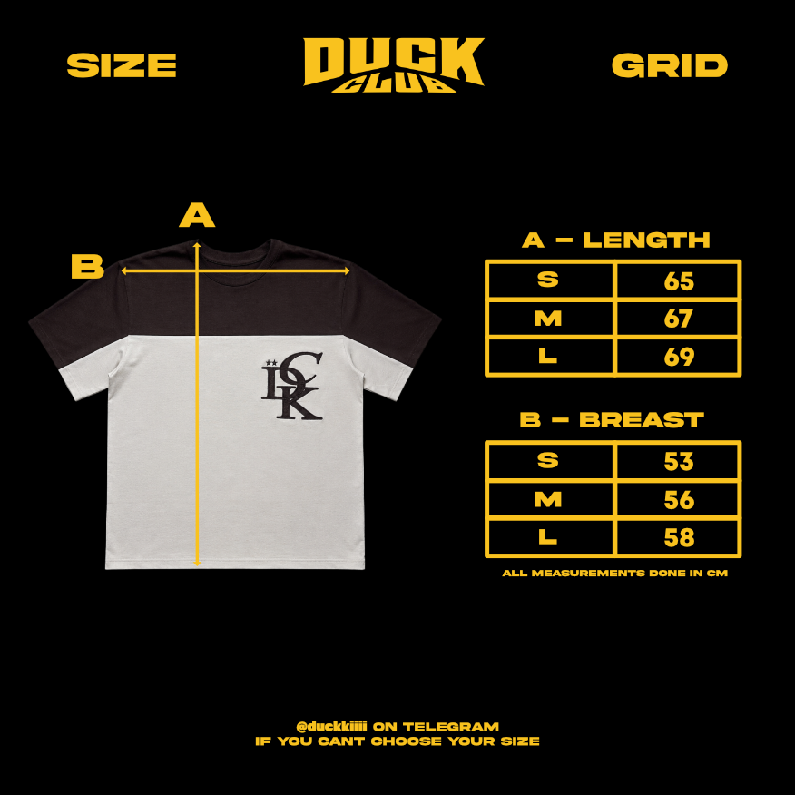 DCK DOUBLE T-SHIRT — BROWN-CREAM